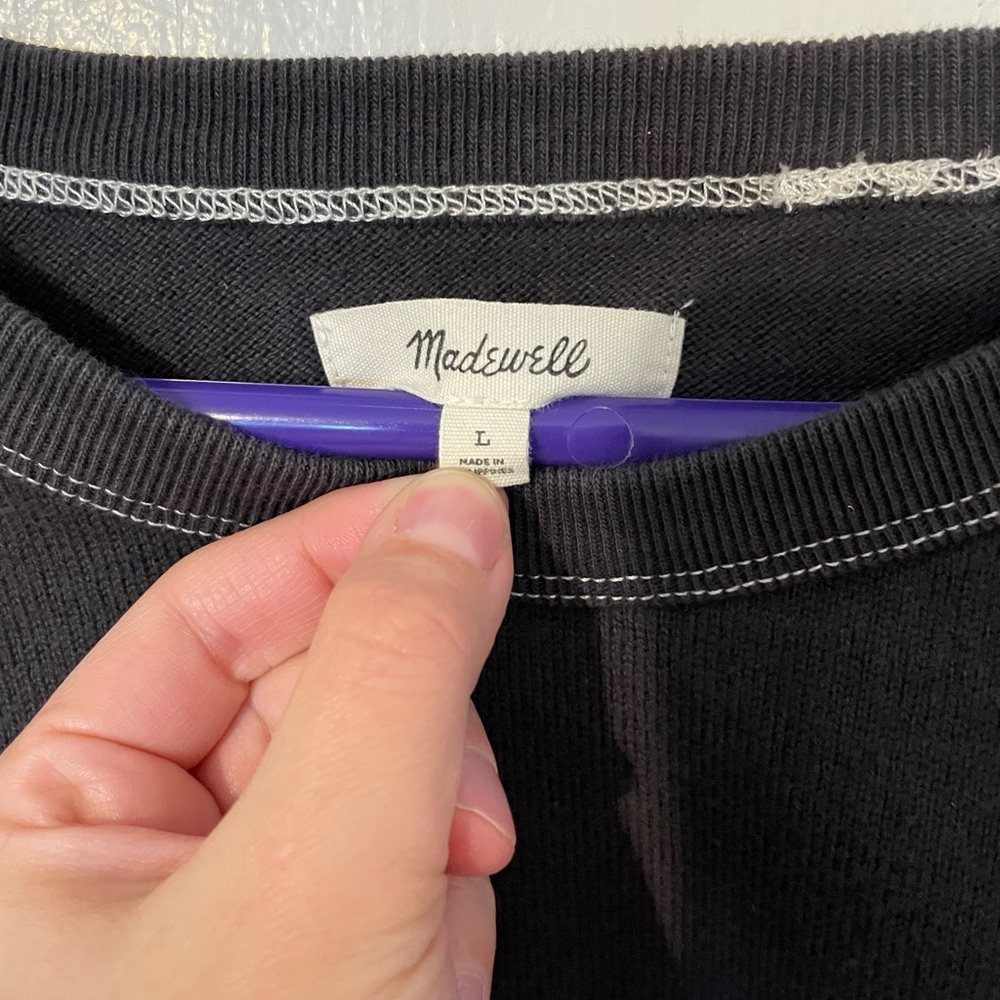 Madewell luxe raglan sweatshirt - Picture 7 of 9